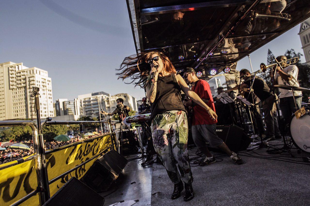 Pitty no SP Diretas Já. Foto: Diretas Já